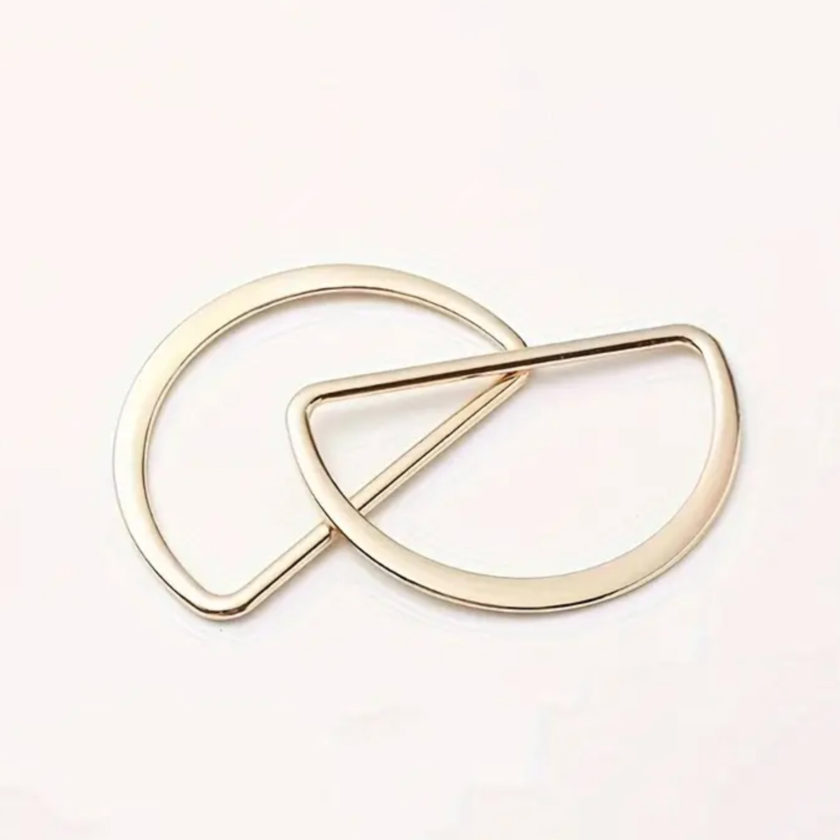 D-ringar 30 mm, guld (2-pack)
