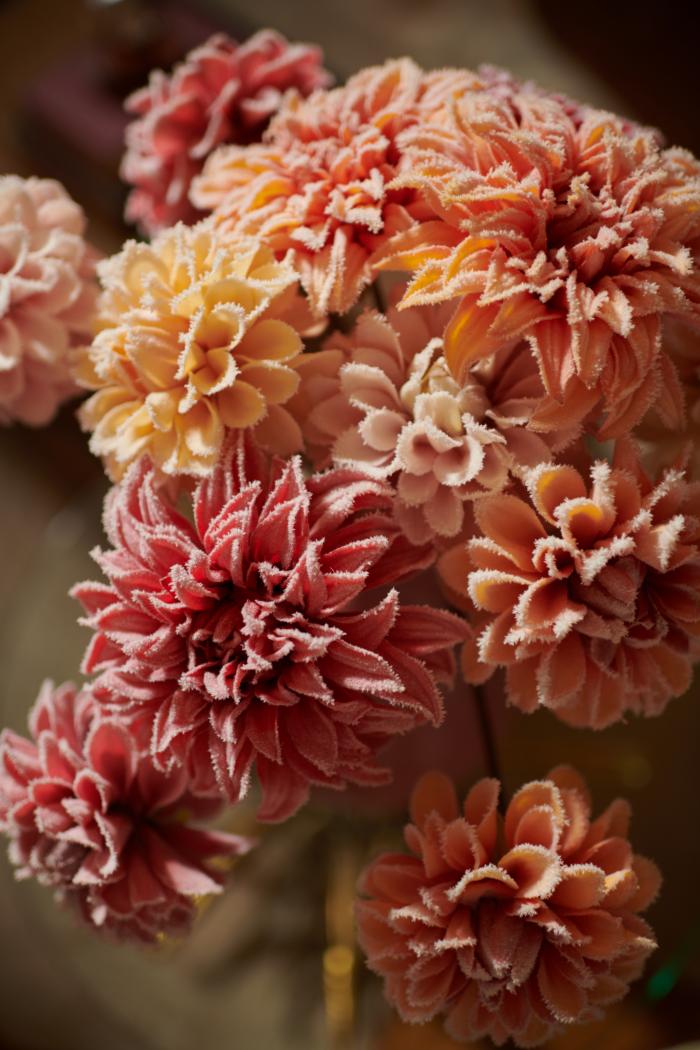 Silkka Flower Dahlia W/Snow Peach  - 2