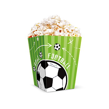 Fotboll Popcornboxar Gröna