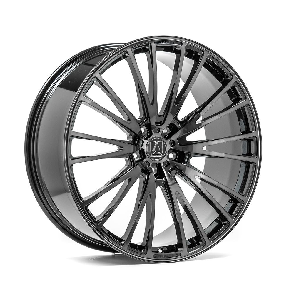 23" AXE WHEELS FF2 FORGED - GLOSSY BLACK POLISHED TINTED