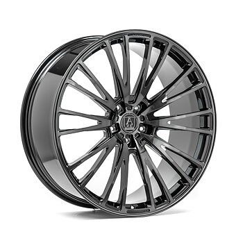 23" AXE WHEELS FF2 FORGED - GLOSSY BLACK POLISHED TINTED