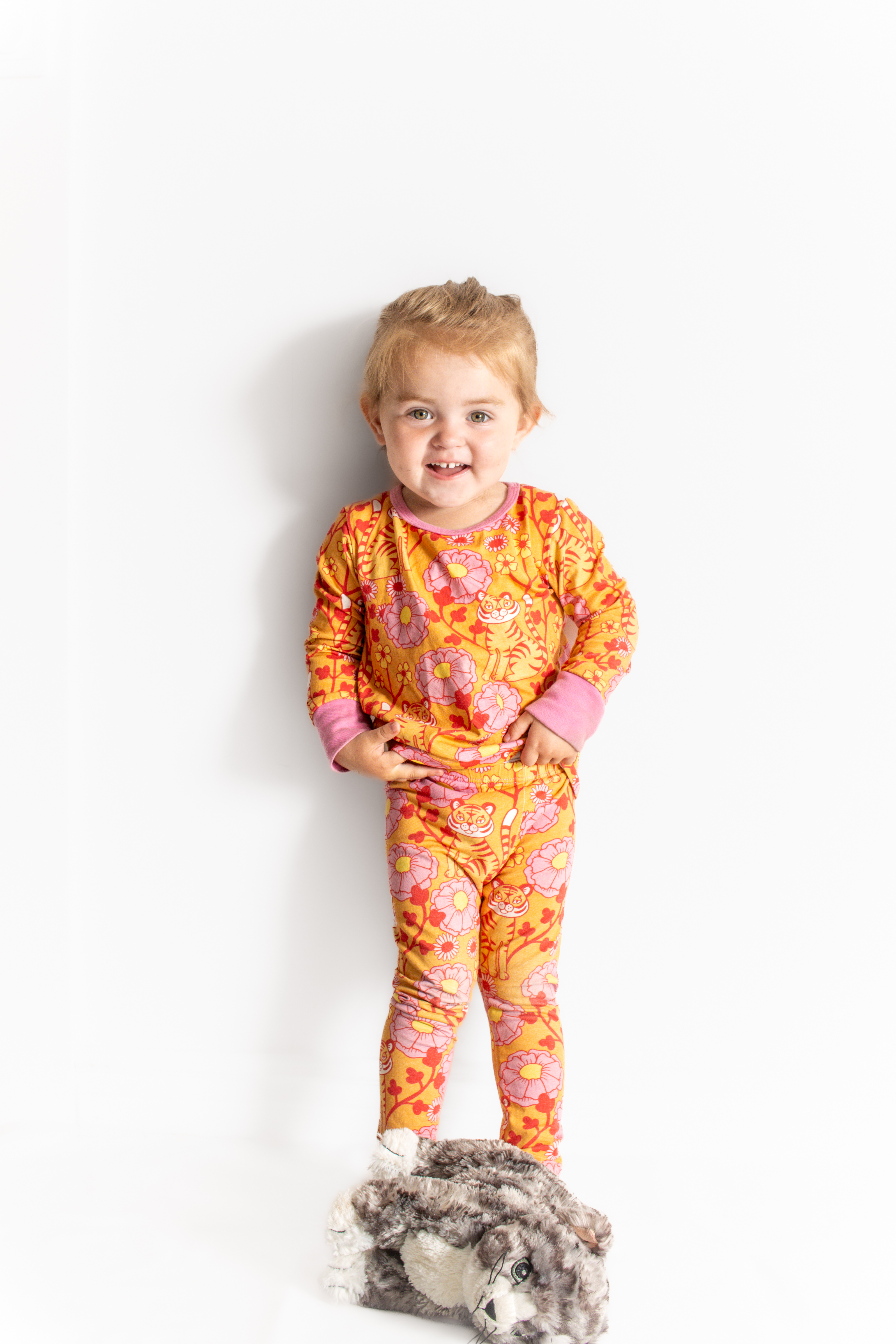 Leggings ”Retro tiger” orange st. 92, 98 och 104