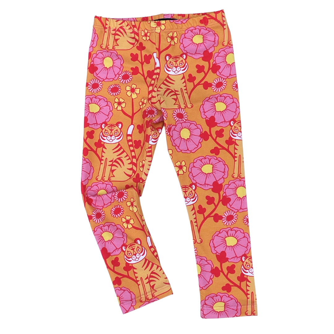 Leggings ”Retro tiger” orange st. 92, 98 och 104