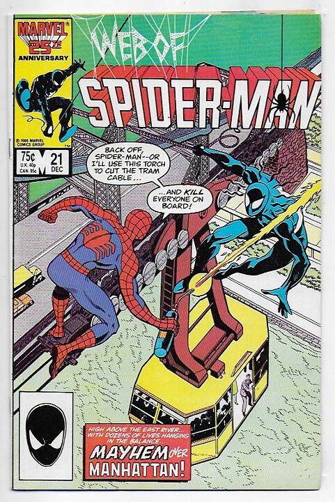 Web of Spider-Man # 21 VF-