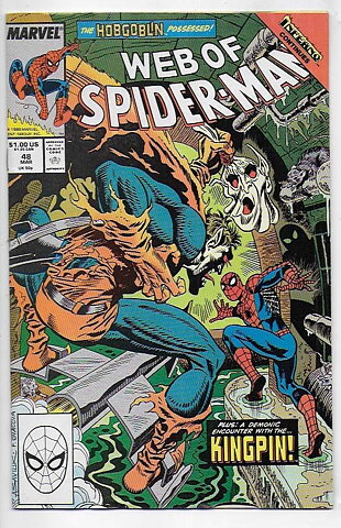 Web of Spider-Man # 48 VG 1st Demogoblin