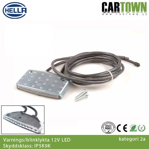 Blinklykta/ Hella Hublade 12V LED, E-märkt, (1st)