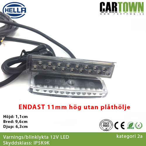 Blinklykta/ Hella Hublade 12V LED, E-märkt, (1st) - 4