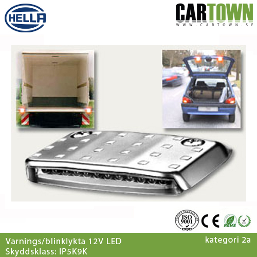 Blinklykta/ Hella Hublade 12V LED, E-märkt, (1st) - 3