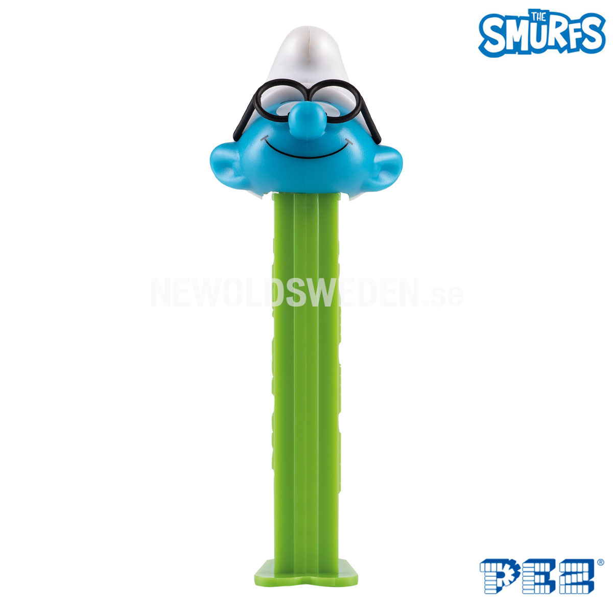 PEZ Dispenser BRAINY SMURF + Candy - The Smurfs Collectors - PE17 - 6