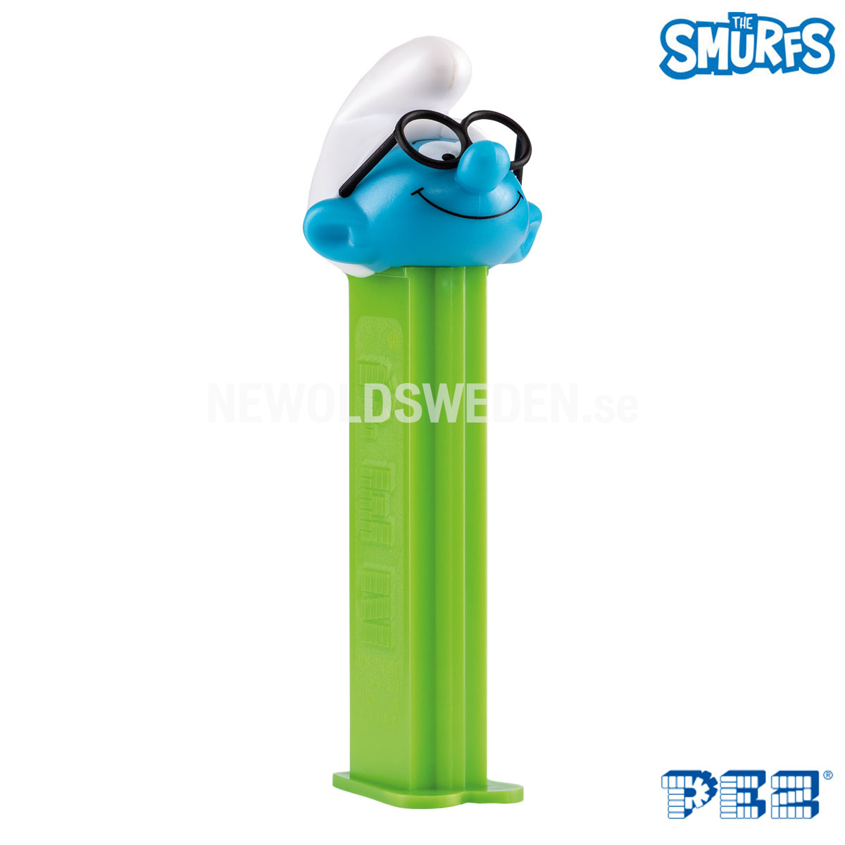 PEZ Dispenser BRAINY SMURF + Candy - The Smurfs Collectors - PE17 - 5