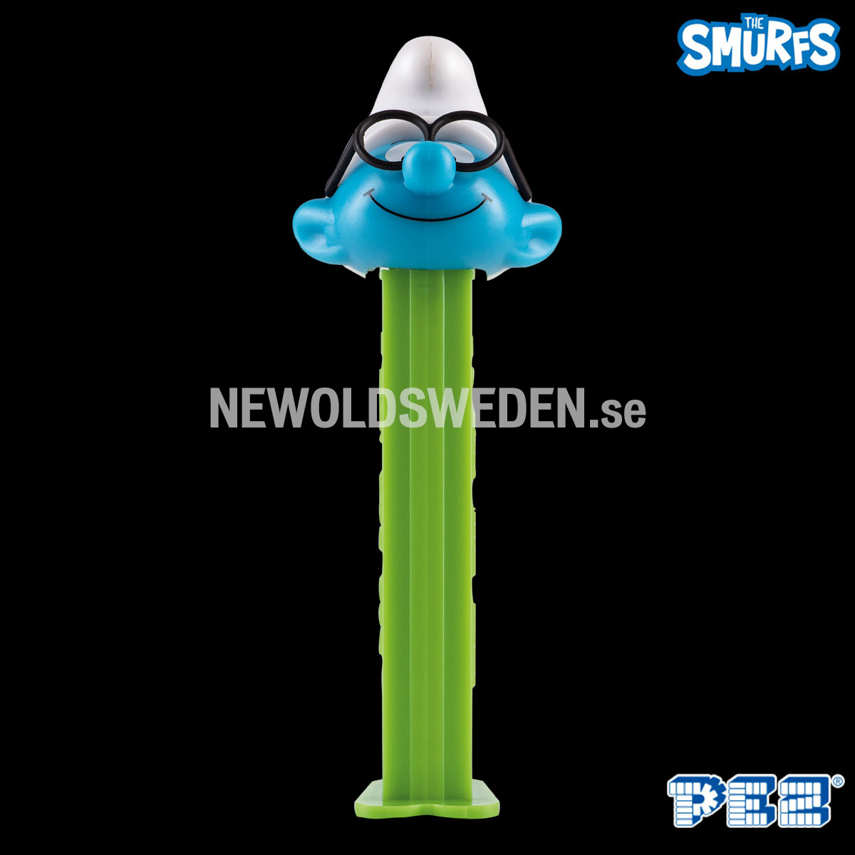 PEZ Dispenser BRAINY SMURF + Candy - The Smurfs Collectors - PE17 - 3