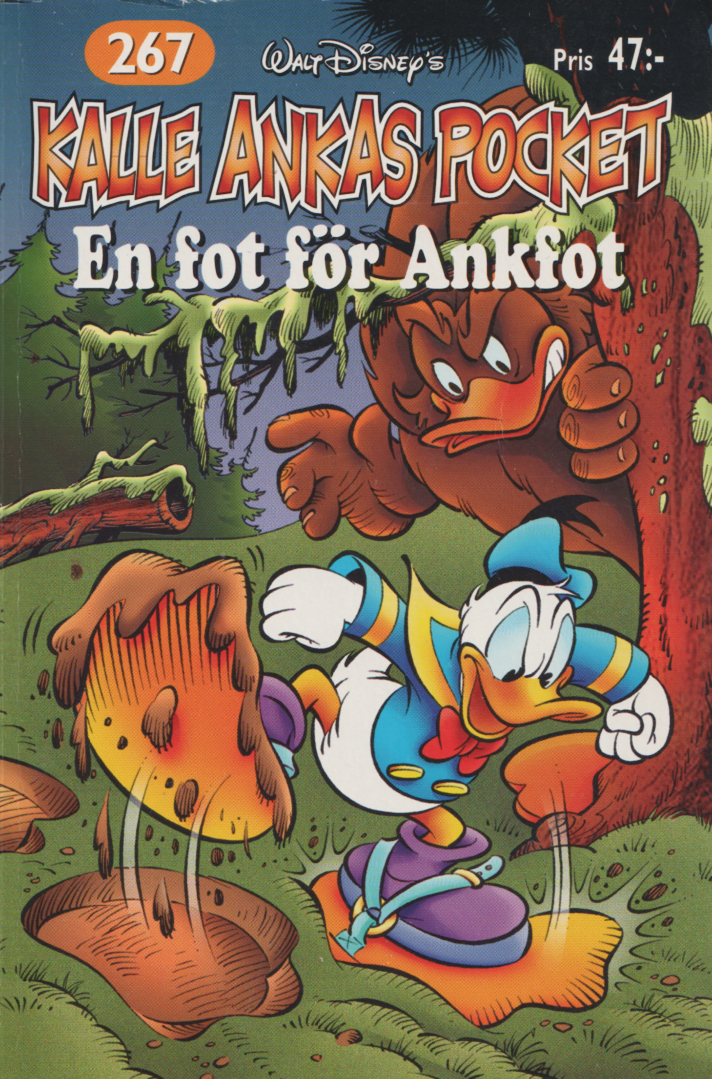 Kalle Ankas pocket 267 En fot för Ankfot, begagnad!