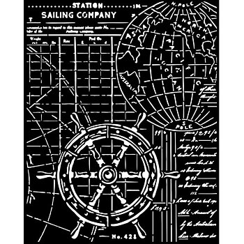 Stamperia Thick stencil cm 20X25 -Songs of the Sea rudder