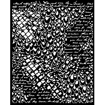 Stamperia Thick stencil cm 20X25 -Songs of the Sea mermaid scales
