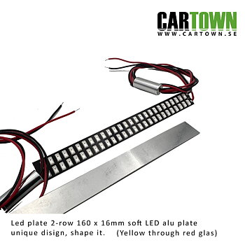Led-plattor yellow, free shape 160x16  (2st)