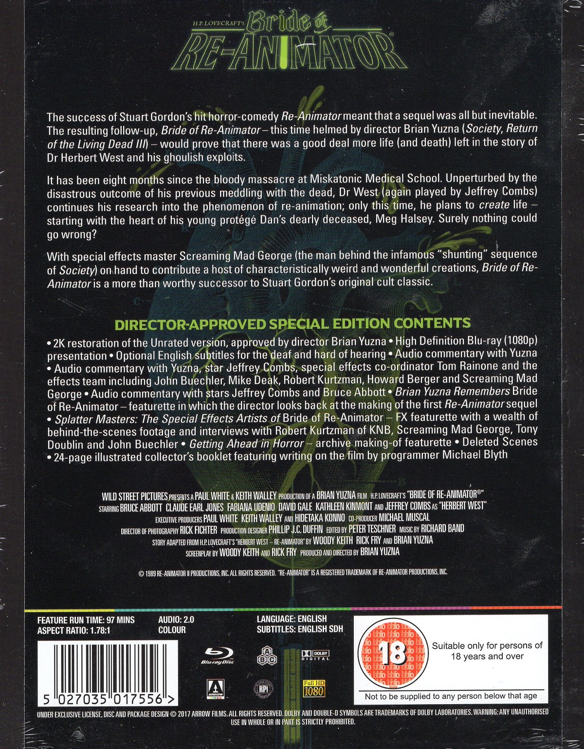 Bride of Re-Animator (Steelbook) (ej svensk text) (Blu-ray) - 2