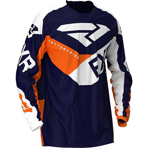 FXR - PODIUM MX - TRÖJA - Midnight/White/Orange