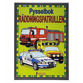 Pysselbok med räddningsbilar