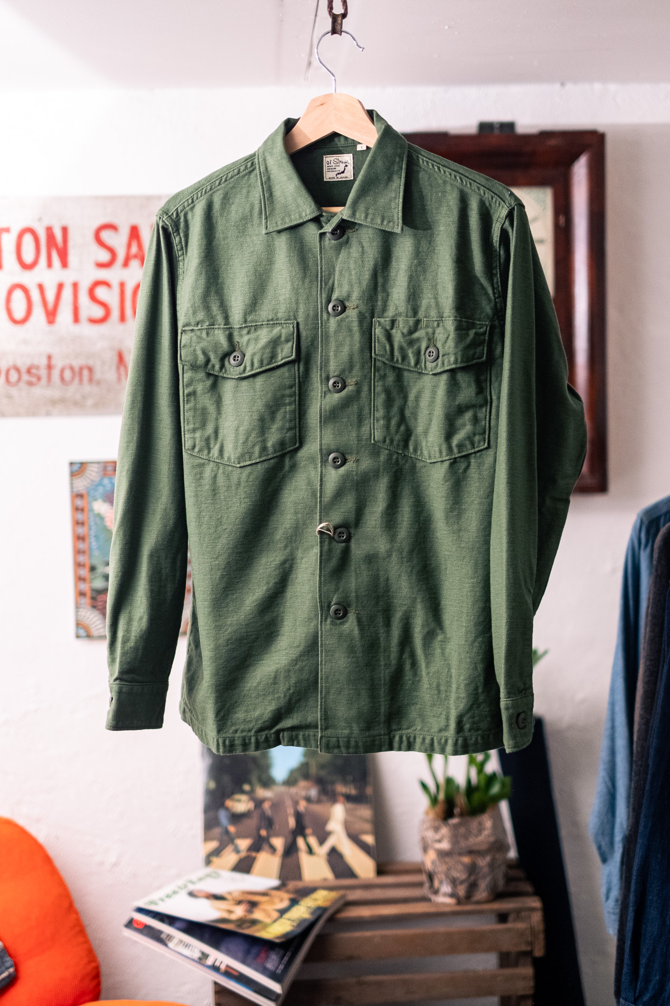 orSlow - US Army Fatigue Shirt Green