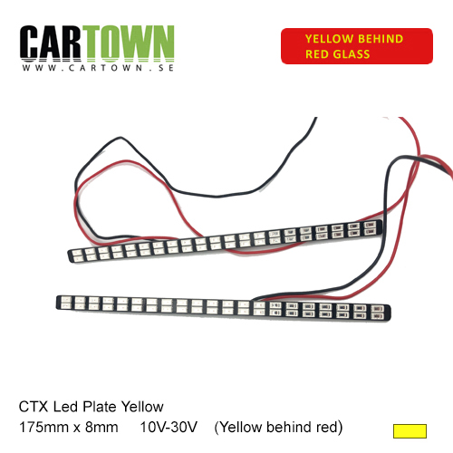 Led-plates yellow, 175x8  (pair)