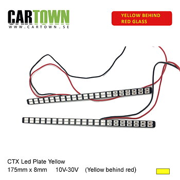 Led-plates yellow, 175x8  (pair)