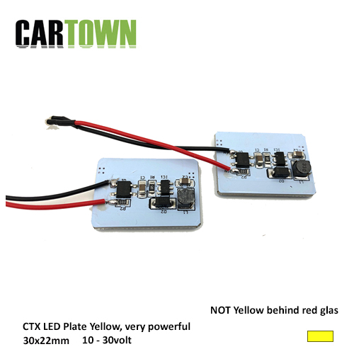 Led-plates yellow, 30x22  (pair) - 2