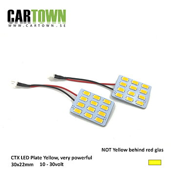 Led-plates yellow, 30x22  (pair)