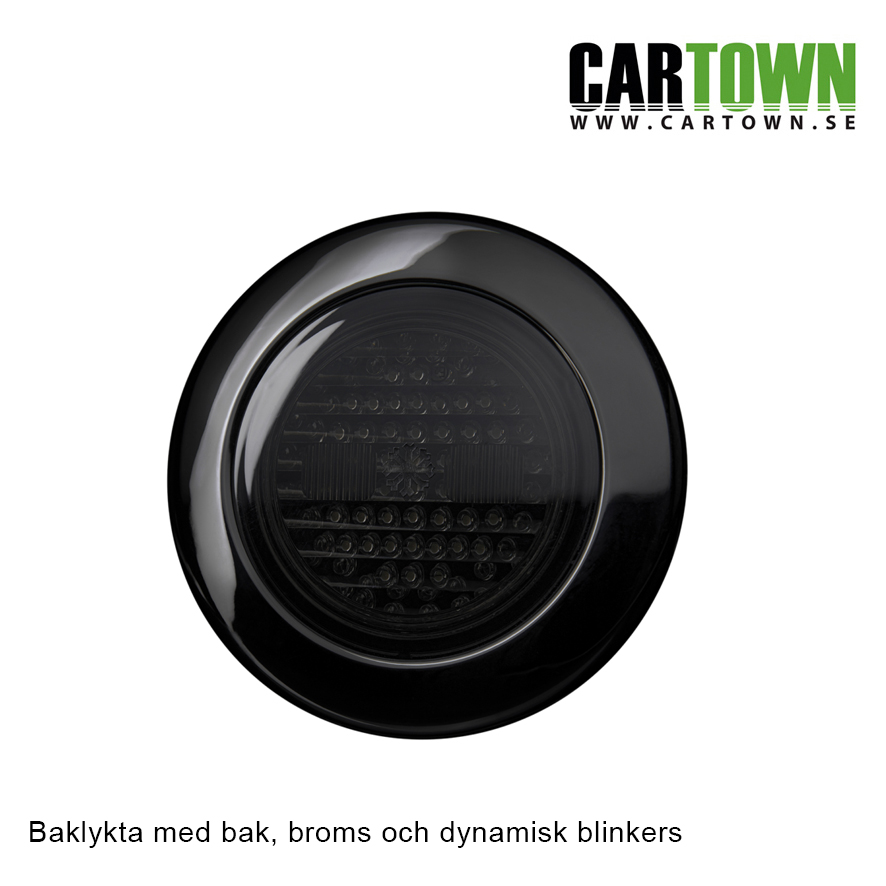Baklykta 3-funktioner dynamisk LED 12-24V