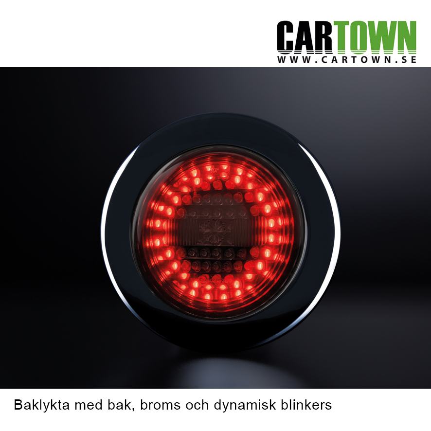 Baklykta 3-funktioner dynamisk LED 12-24V - 5