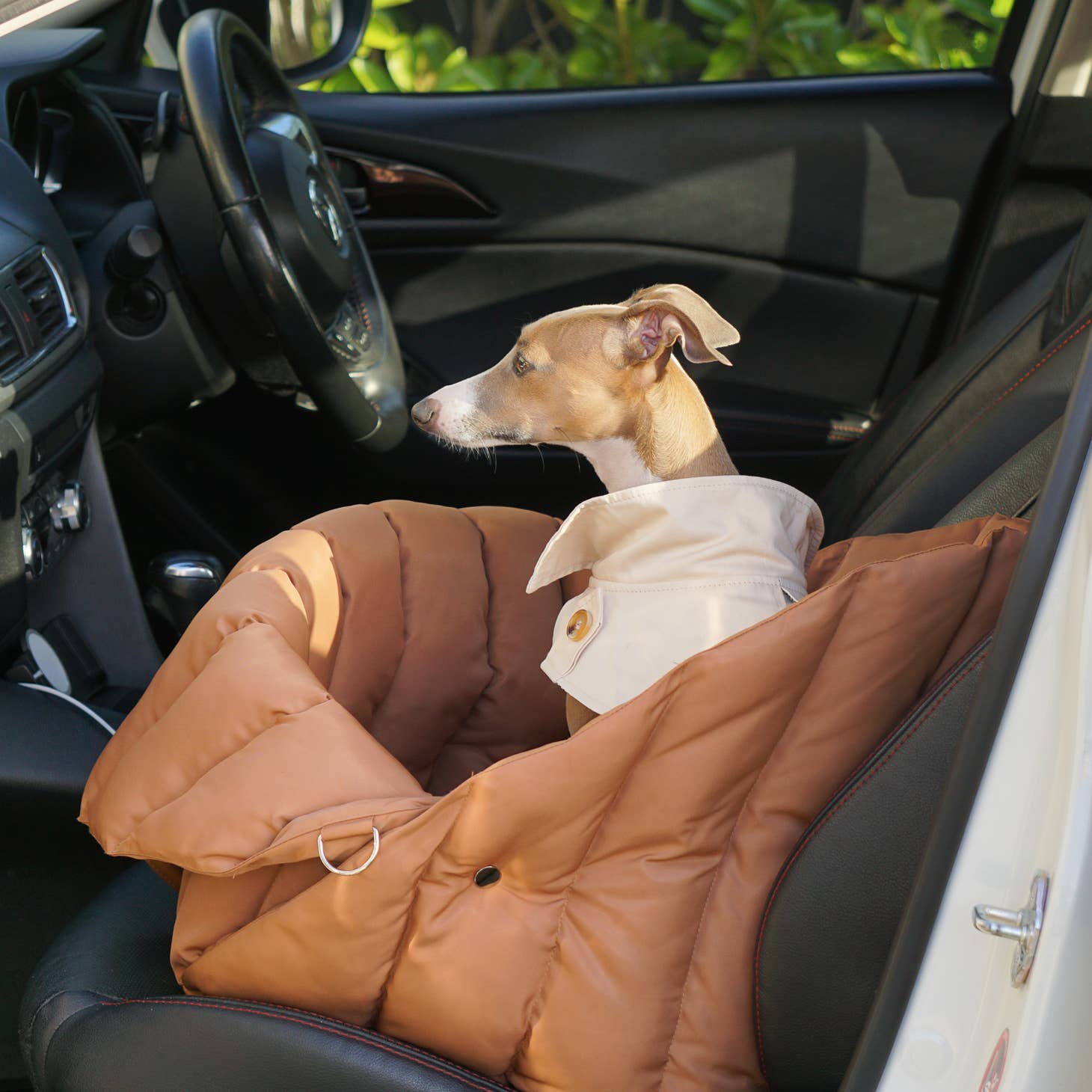 Fur & Whiskers Dog Car Seat Carrier Brown - 4