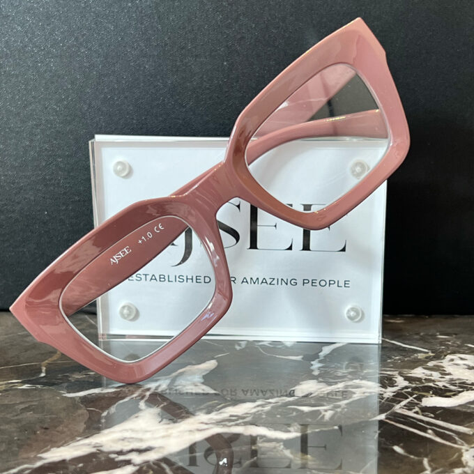 Läsglasögon Hello - khaki -rose - 2