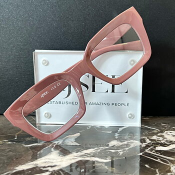 Läsglasögon Hello - khaki -rose