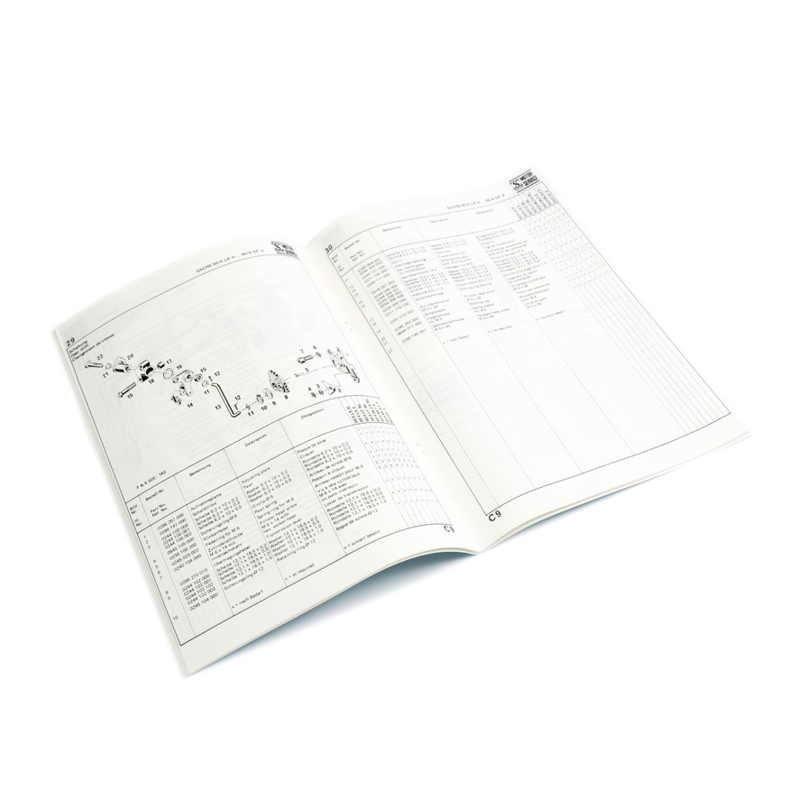 Reservdelskatalog för Sachs 50/4 LKH mfl. - 2