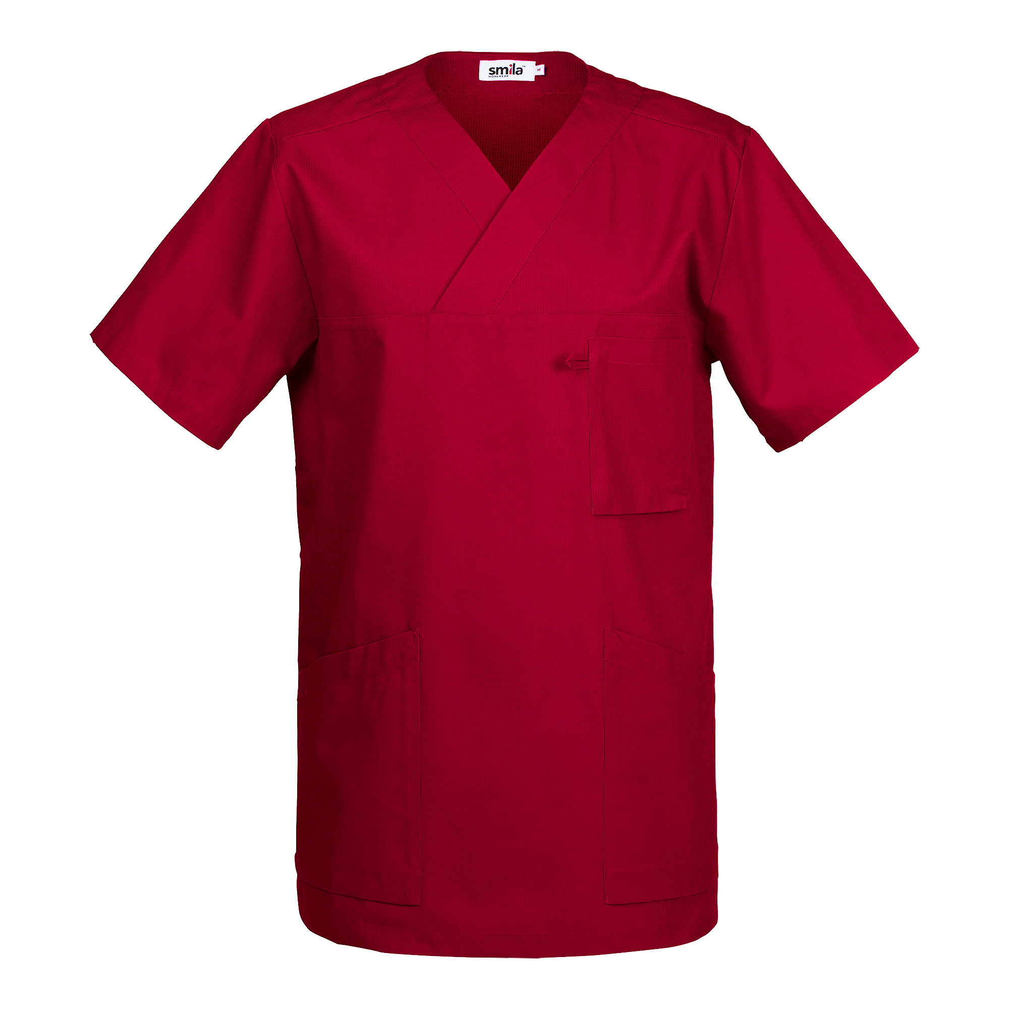 Vårdbussarong herr/unisex - mörkröd