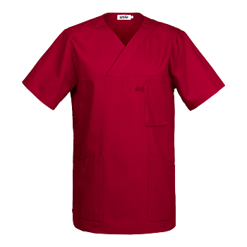Vårdbussarong herr/unisex - mörkröd