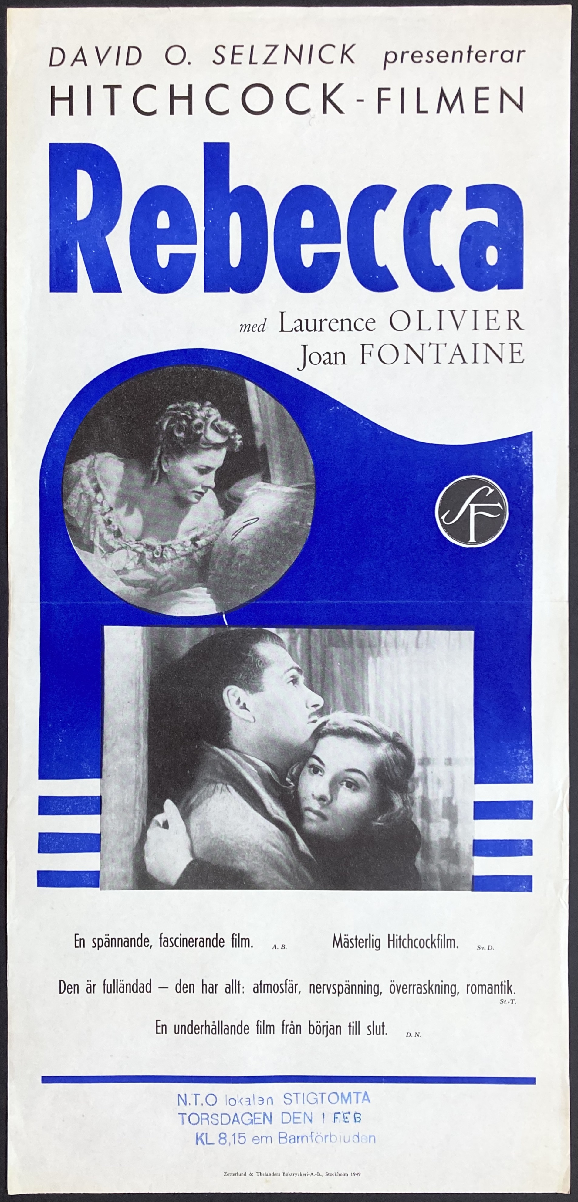 Nostalgipalatset - REBECCA (1940)