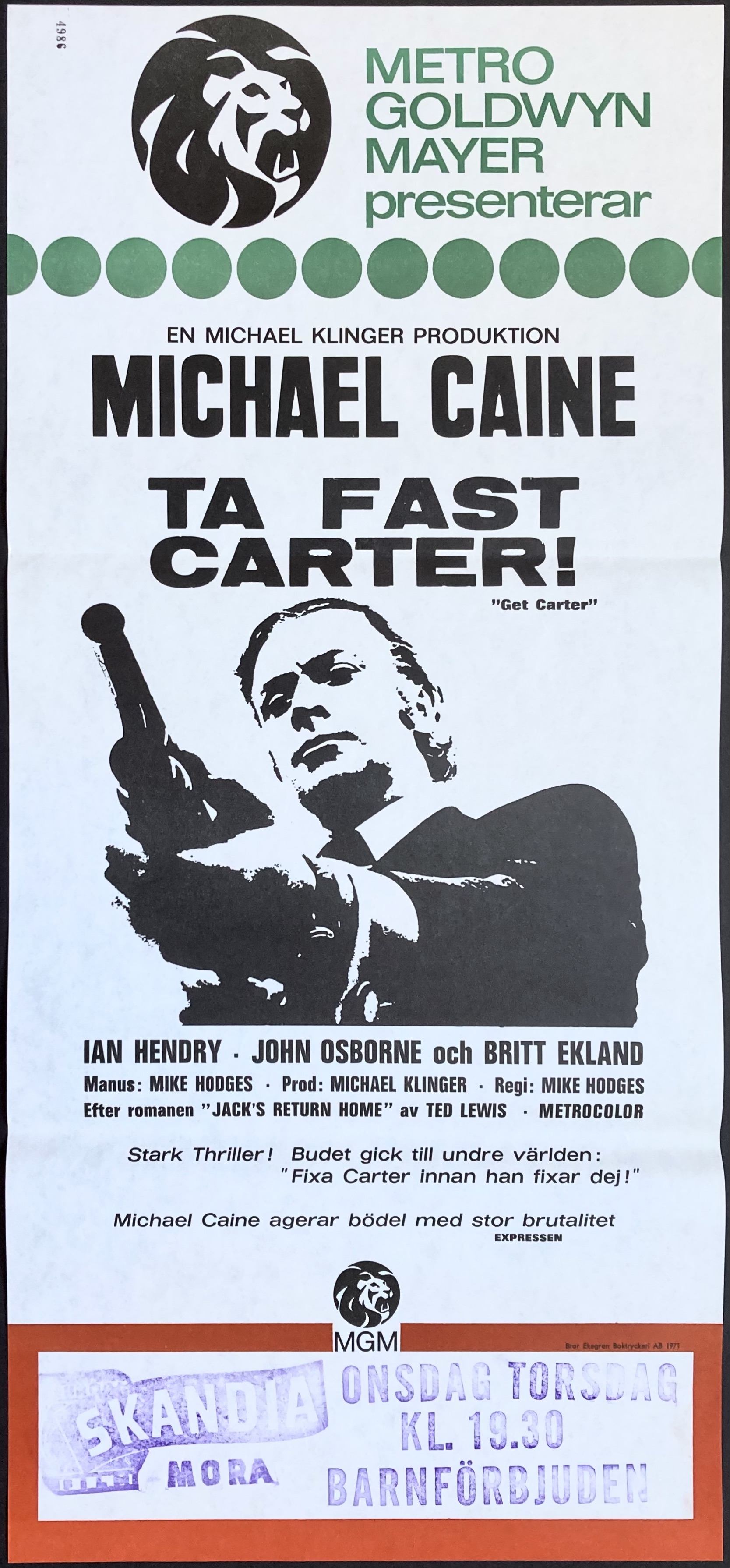 Nostalgipalatset - GET CARTER (1971)