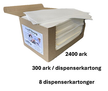8st dispenserkartonger - 2400 ark
