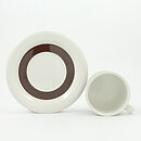 Peter Winquist (Faenza 1970) Teacup with Brown Flower Pattern 12 cm   [Sample Images]