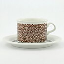ピーター・ウィンクヴィスト  Faenzaシリーズ  ティーカップ  茶色い花模様  12cm  1970年   [サンプル画像]