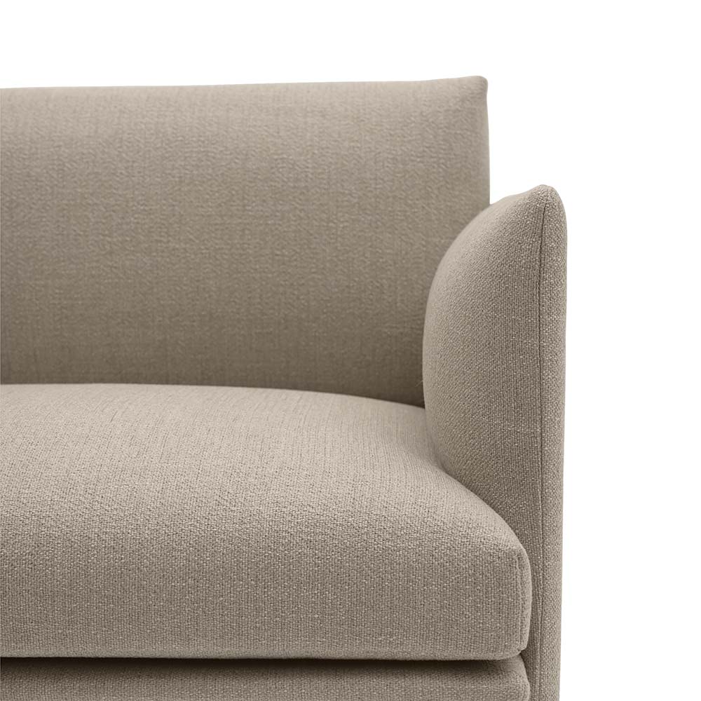 Outline Soffa 2-sits Tyg Ecriture 240/Polerade Ben - Quickship - 4