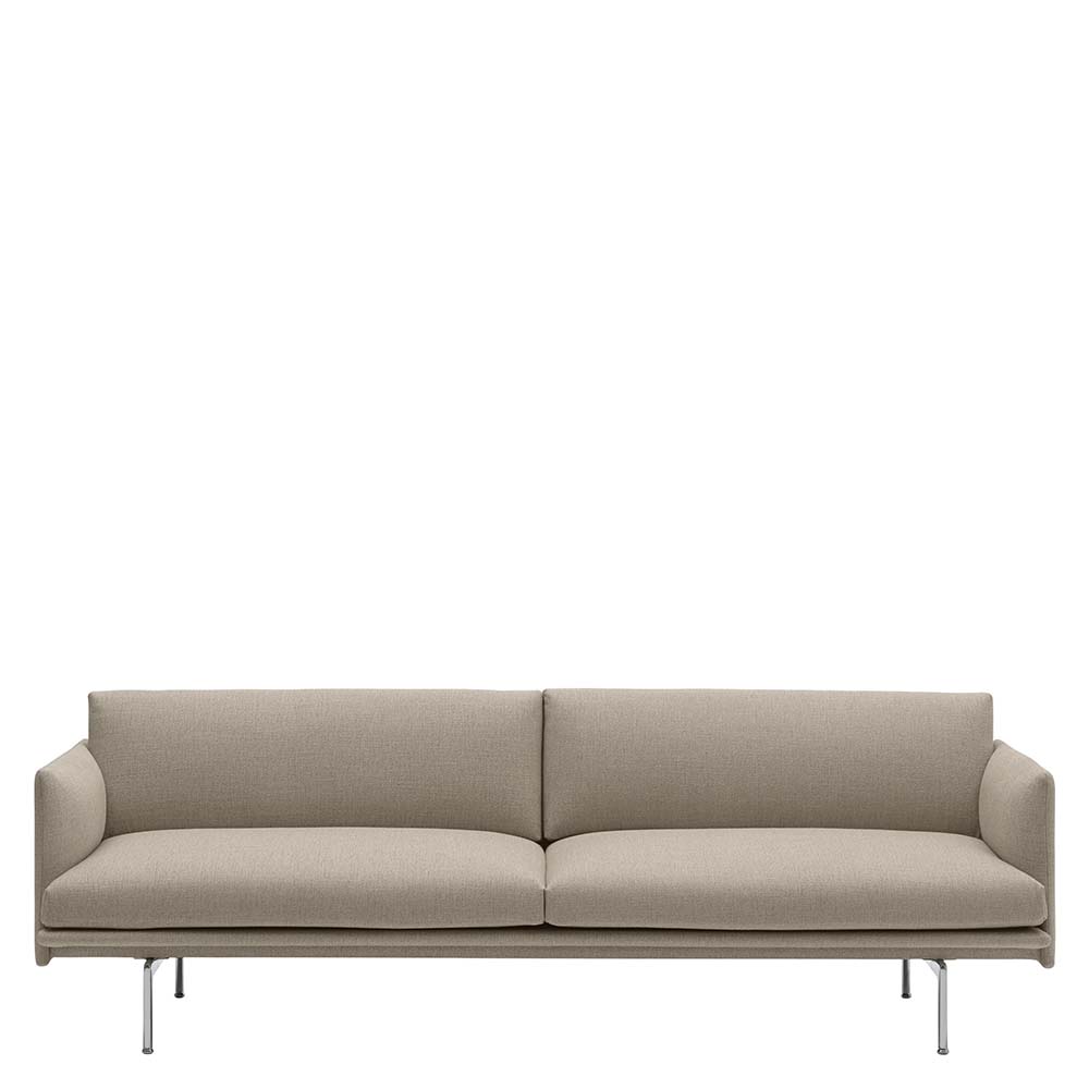 Outline Soffa 3-sits Tyg Ecriture 240/Polerade ben - Quickship