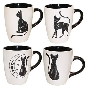 Mugg med svart katt