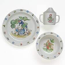 Elsa Beskow Blomsterbarn Barnservis 3-del