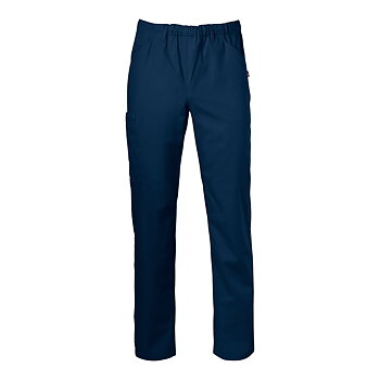 Vård- och omsorgsbyxa med benslejf unisex - marinblå