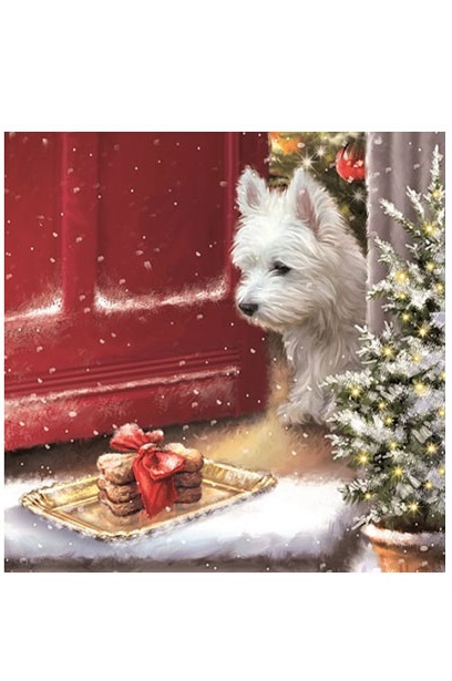 Servett Hundgodis - Julservett - 12-pack - 33x33 cm