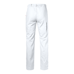 Vård- och omsorgsbyxa med benslejf unisex - vit