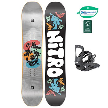Nitro Snowboard Set Ripper Kids 106 + Micro Charger XS