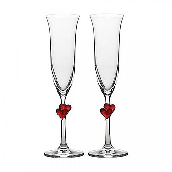 Bubbelglas Red Heart 2-pack