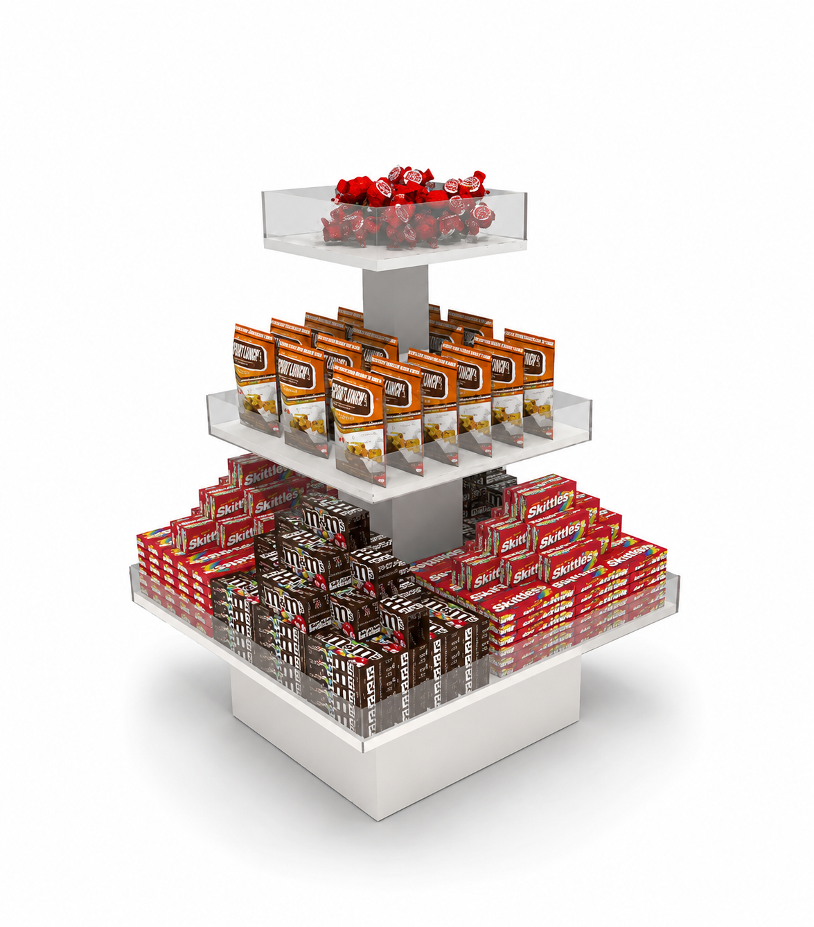 Pyramidbord med plexi kanter - 3